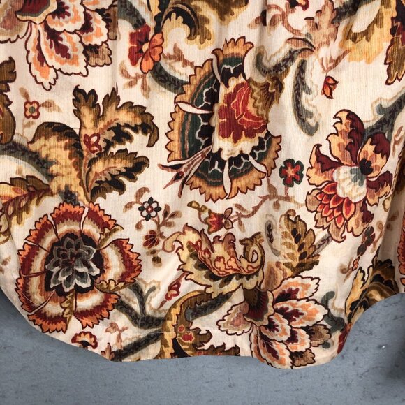 Love of the Label Anthropologie Top L  Orange Tan Fiona Floral Boho Feminine NEW - Picture 11 of 16